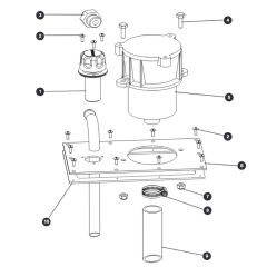 Hydraulic Tank Lid - Welded Tank for Skyjack SJIII 3215 (10000996 - 10999999) DC Scissor Lift