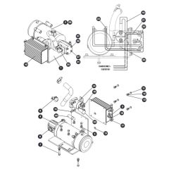 Motor and Pump Assembly - Welded Tank for Skyjack SJIII 3215 (10000996 - 10999999) DC Scissor Lift