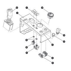 Platform Control Box (Top) for Skyjack SJIII 3215 (10000996 - 10999999) DC Scissor Lift