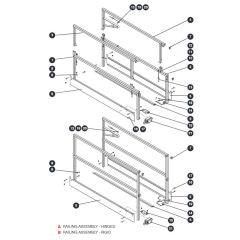 Side Railing Assembly for Skyjack SJIII 3215 (10000996 - 10999999) DC Scissor Lift