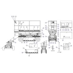 Decals -1 for Skyjack SJIII 3220 DC Scissor Lift
