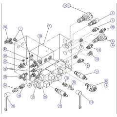 Main Manifold Assembly for Skyjack SJIII 3220 DC Scissor Lift