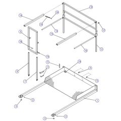 3 FT Manual Extension Platform (Model 6826, 6832) Assembly for Skyjack SJIII 3220 DC Scissor Lift