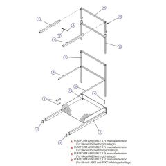 3 FT Manual Extension Platform (Model 3220, 4620, 4626, 4830 4832) Assembly for Skyjack SJIII 3220 DC Scissor Lift