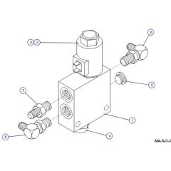 Proportional Control Manifold Assembly for Skyjack SJIII 3220 DC Scissor Lift