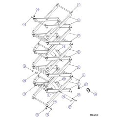 Scissor Arm (Model 4830, 4832) Assembly for Skyjack SJIII 3220 DC Scissor Lift
