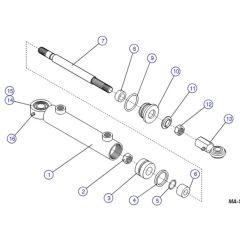 Steer Cylinder Assembly for Skyjack SJIII 3220 DC Scissor Lift