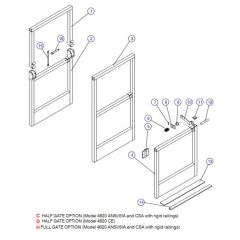 Gate for Skyjack SJIII 4620 (66005 - 66429 700000 - 704418) DC Scissor Lift