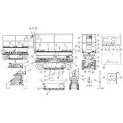 Labels and Nameplates ANSI/SIA and CSA for Skyjack SJIII 4620 (66005 - 66429 700000 - 704418) DC Scissor Lift