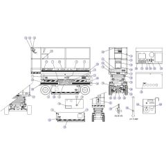 Labels and Nameplates CE for Skyjack SJIII 4620 (66005 - 66429 700000 - 704418) DC Scissor Lift
