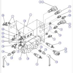 Main Manifold for Skyjack SJIII 4620 (66005 - 66429 700000 - 704418) DC Scissor Lift