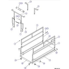 Main Platform and Railings-1 for Skyjack SJIII 4620 (66005 - 66429 700000 - 704418) DC Scissor Lift