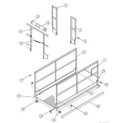 Main Platform and Railings for Skyjack SJIII 4620 (66005 - 66429 700000 - 704418) DC Scissor Lift