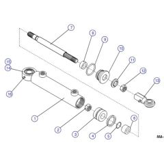 Steer Cylinder for Skyjack SJIII 4620 (66005 - 66429 700000 - 704418) DC Scissor Lift