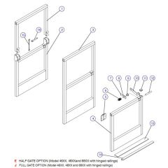 Gate for Skyjack SJIII 4626 (700000 - 704418) DC Scissor Lift