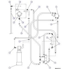 Hydraulic Hose Connections for Skyjack SJIII 4626 (700000 - 704418) DC Scissor Lift