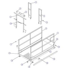Main Platform and Railings (Rigid Railings) for Skyjack SJIII 4626 (700000 - 704418) DC Scissor Lift