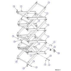 Scissor Arm for Skyjack SJIII 4626 (700000 - 704418) DC Scissor Lift