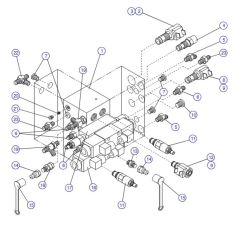 Main Manifold for Skyjack SJIII 4632 DC Scissor Lift