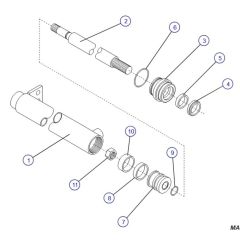 Powered Extension Platform Cylinder for Skyjack SJIII 4632 DC Scissor Lift