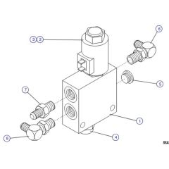 Proportional Control Manifold for Skyjack SJIII 4632 DC Scissor Lift
