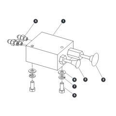 Brake Release Manifold Assembly for Skyjack SJIII 4740 DC Scissor Lift