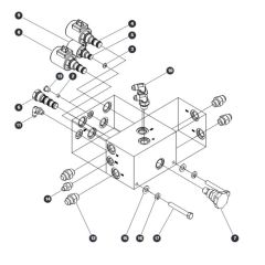 Drive Manifold Assembly for Skyjack SJIII 4740 DC Scissor Lift