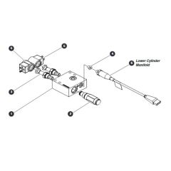 Holding Valve Manifold Assembly for Skyjack SJIII 4740 DC Scissor Lift
