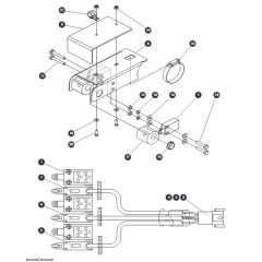Limit Switch (S/N 70201095 & Below) Assembly for Skyjack SJIII 4740 DC Scissor Lift
