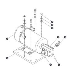 Motor and Pump Assembly for Skyjack SJIII 4740 DC Scissor Lift