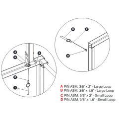 Quick Release Pin Assembly for Skyjack SJIII 4740 DC Scissor Lift