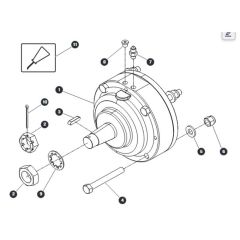 Rear Brake Assembly for Skyjack SJIII 4740 DC Scissor Lift