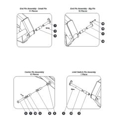 Scissor Connecting Hardware for Skyjack SJIII 4740 DC Scissor Lift