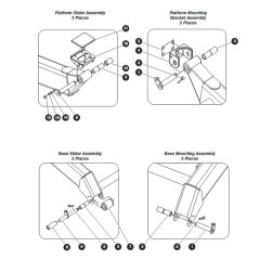 Scissor Mounting Hardware Assembly for Skyjack SJIII 4740 DC Scissor Lift