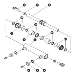 Steer Cylinder Assembly for Skyjack SJIII 4740 DC Scissor Lift