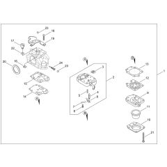 Carburettor for ECHO SRM-300TES/L