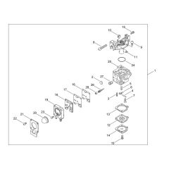 Carburettor for ECHO SRM-3611T/L