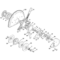Support with Guard Assembly for Stihl TS460 Disc Cutter Pre 38.95
