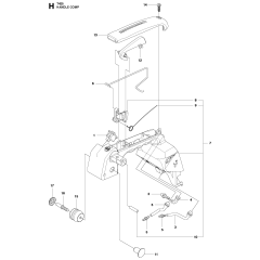 Handle & Controls Assembly For Husqvarna T425 Chainsaw
