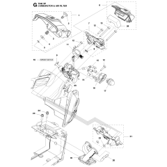 Carburetor & Air Filter Assembly For Husqvarna T540XP Chainsaw