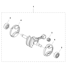 Crankshaft Assembly For Husqvarna T540XPII Chainsaw