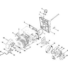 Tank housing & Clutch Assembly for Stihl FS150 FS151 Clearing Saw