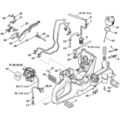 Tank Housing Assembly for Stihl TS800 Disc Cutter