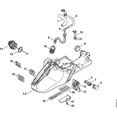 Tank housing Assembly for Stihl MS441 MS441C Chainsaws