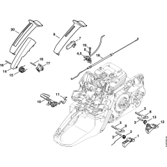 Throttle control Assembly for Stihl MS441 MS441C Chainsaws