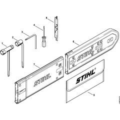 Tools & Extras Assembly for Stihl MS441 MS441C Chainsaws