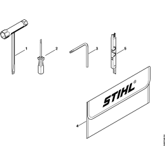 Tools & Extras Assembly for Stihl MS171 MS171C Chainsaws