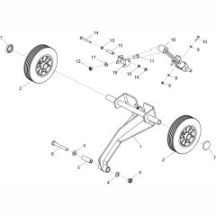 Transport Attachment Assembly for Altrad Belle PCLX1645E Forward Plate
