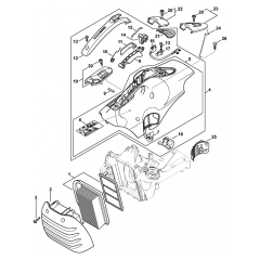 Stihl TS440 Disc Cutter Air Filter Assembly