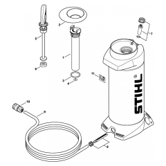 Stihl TS480i TS500i Disc Cutter Pressurized Water Tank